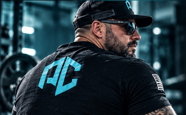 Coach wearing the PepiCore cap and shirt